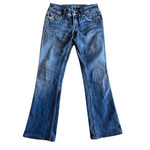 Miss Me Woman’s Jeans Camo Cutout Boot Cut distressed y2 k Size 26